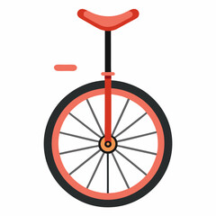 red bicycle isolated on white
