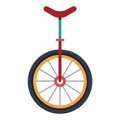 red bicycle isolated on white