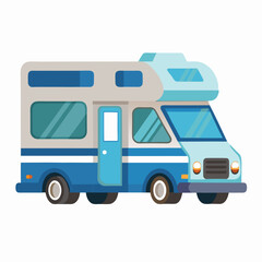 camper van vector illustration