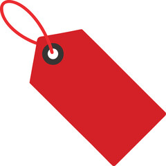 Flat icon of a price label	