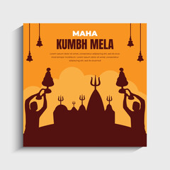 Kumbh Mela Social Media Post Banner Template