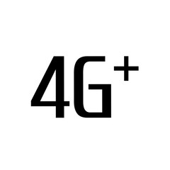 4G network icon. vector illustration of 4G+ network. 4G signal network icon