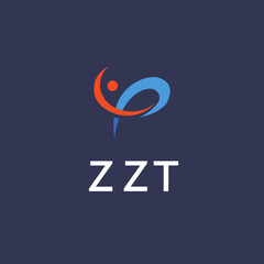 ZZt Letter Initial Logo Design Template Vector Illustration