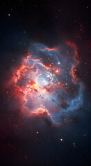 Stunning Nebula in Deep Space: Cosmic Clouds and Stars