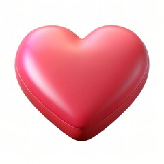 Obraz premium 3d render of a shiny red heart shape