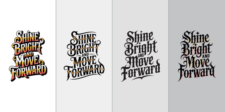 Positive Mindset Quote Vector Set – Trendy Typography for Apparel and Prints