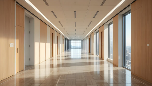 Preview Crop Find Similar  empty hall in the modern office building