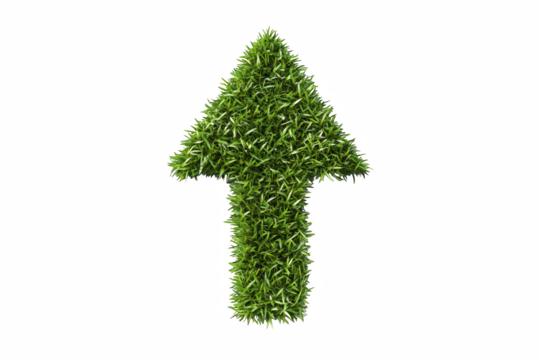 arrow from green grass