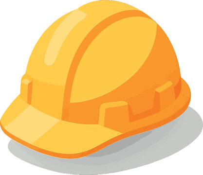 Construction helmet rests on a flat surface ready for use on a building site during daytime work hours
