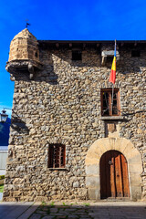 Casa de la Vall in Andorra la Vella, Andorra. It is former headquarters of the General Council of Andorra