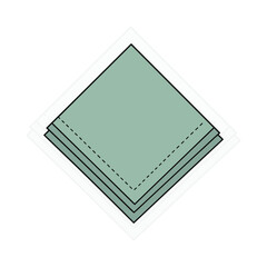 Cocktail Napkin Vector Graphic, Decorative Drink Accessory