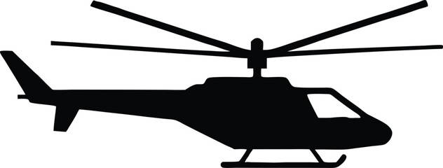 helicopter silhouette vector , copter icon,helicopter illustration © Silhouette Store12