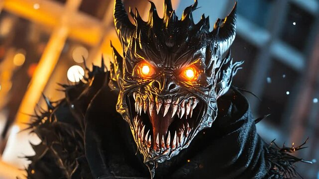 Dark creature closeup