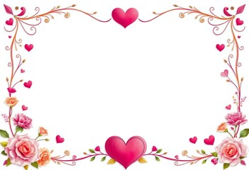 Floral calligraphic dividers, love ornaments, hearts; perfect for wedding invitations & page decor,  graphic,  decorative
