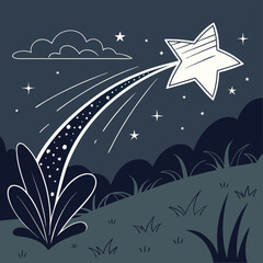 night sky with stars