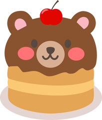 Cute bear cake