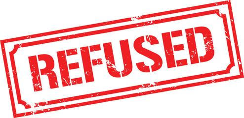 Grunge stamp refused
