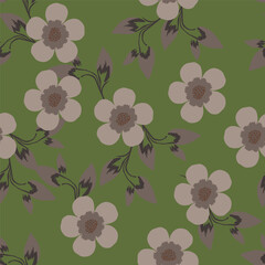 textile design with beautiful decorative flowers pattern image