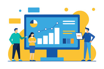 Entrepreneurs Planning Startup Strategy – Professional Flat Illustration