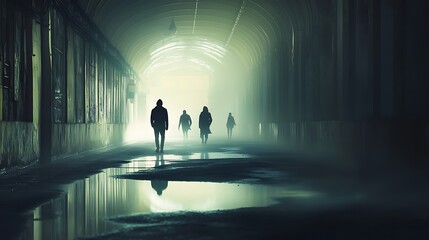 silhouette of a man walking on the road