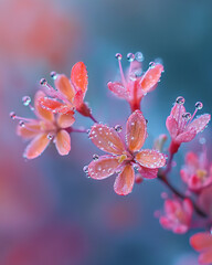 Close-Up of Delicate Plum Flowers in Full Spring Bloom, Pastel Tones