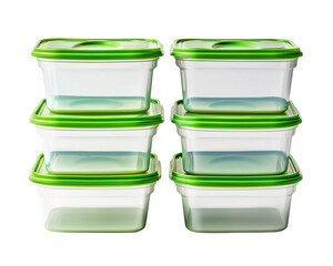 Plastic food containers storage