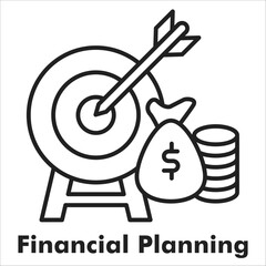 Financial Planning Outline Icon