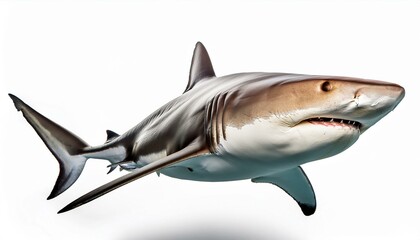 Naklejka premium Sand tiger shark in profile