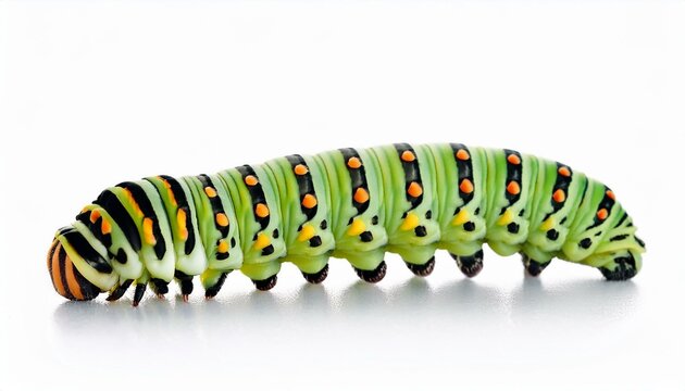 Black swallowtail caterpillar close-up