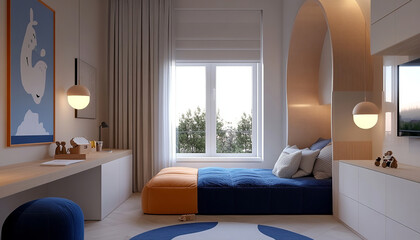 A magical environment with this modern and functional design. Perfect for stimulating creativity and offering a cozy refuge.