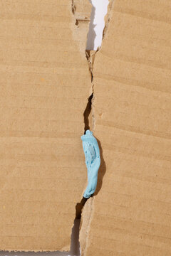 Blu tack fixing a broken surface concept