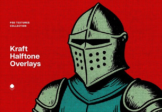 Kraft Halftone Overlay Textures