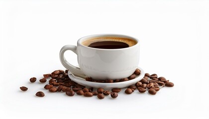 Fototapeta premium Coffee cup and roasted beans