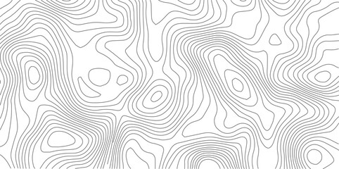 Obraz premium Topographic map background. Topo contour map on white background. 