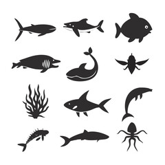 Fototapeta premium animal vector set