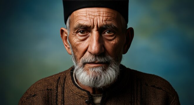 potrait old man in the culture 