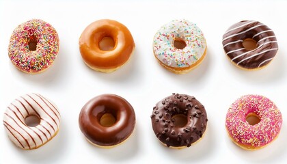 Assorted glazed donuts