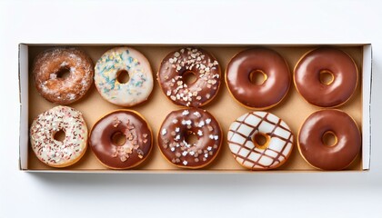 Assorted donuts in box
