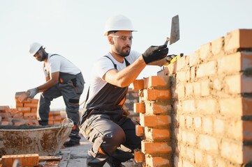 Group of workers at a construction site
