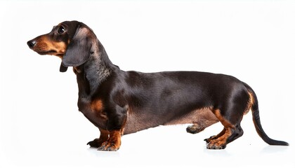 Black and tan dachshund profile