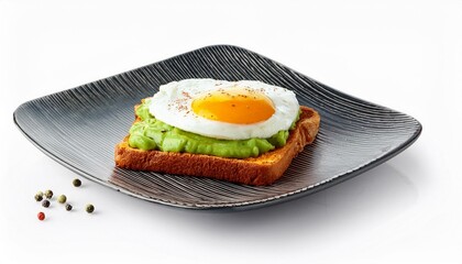 Avocado toast with fried egg