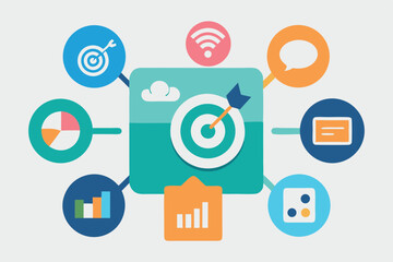 Financial Report and Investment Analysis – Flat Business Vector Scene