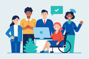 Economy, Productivity, and Business Growth Concept – Flat Vector Artwork