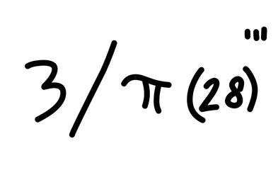 Hand Drawn scientific and mathematical calculations