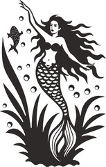 Fantasy sea creature vector