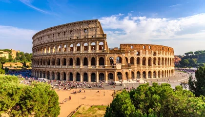 Canvas schilderij Colosseum Antiek Colosseum in Romeinse hoofdstad  © Aami Creations