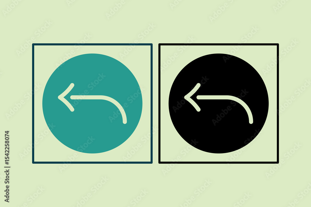 Poster reply icon. icon related to ui elements. suitable for web site, app, user interfaces,element, printa