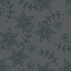 Seamless floral pattern, vintage background