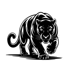 Black panther illustration isolated on transparent background