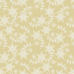 Seamless floral pattern, vintage background